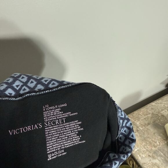 Y2K Foldover Waist Yoga Pants Flare Pants Victoria’s Secret Sz L Tall Black 90s - Picture 5 of 5